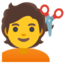 Haircut emoji for hairdressers and salon owners