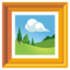 Framed picture emoji for galleries and gallerists